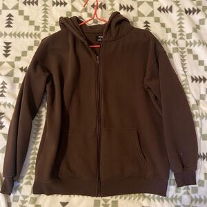 Oversized Brown Hoodie